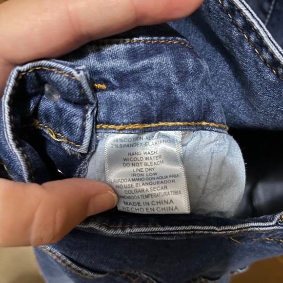 Listicle Women's L Blue Denim Rhomper Shortalls Farmer Festival Eras Tour - Picture 7 of 8